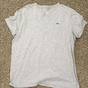 Grey short sleeve lacoste tee